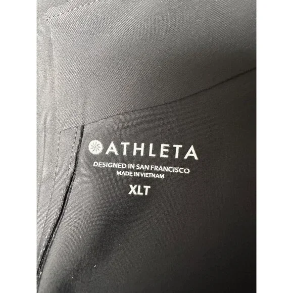 Athleta Sleeveless Stretch Mini Dress Black XL TALL High Neck Active Athleisure - Picture 3 of 11